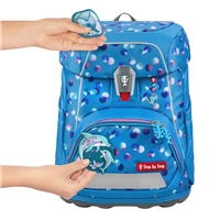 Školská aktovka Step by Step FIT, Dolphin Finja - 5-dielny set, AGR certifikát