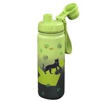 Izolovaná fľaška na nápoj z nerezovej ocele Step by Step 0,5 l, Black Cat