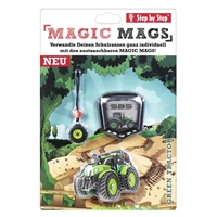 Doplnkový set obrázkov MAGIC MAGS Zelený traktor k aktovkám GRADE, SPACE, CLOUD, 2v1 a KID