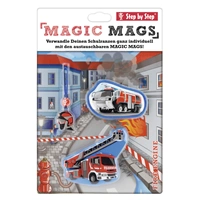 Doplnkový set obrázkov MAGIC MAGS Požiarnici k aktovkám GRADE, SPACE, CLOUD, 2v1 a KID