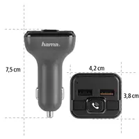 Hama FM Transmiter s Bluetooth a funkciou  handsfree 