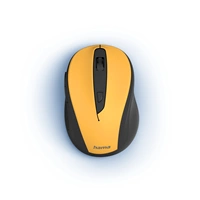 Hama bezdrôtová optická myš MW-400 V2, ergonomická, žltá/čierna