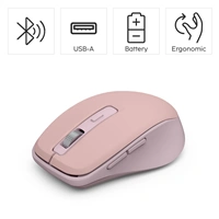 Hama bezdrôtová Multi Device myš WM-450, tichá, ružová