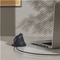 Hama vertikálna ergonomická káblová myš ECM-500R, pre pravákov, čierna