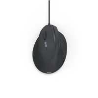 Hama vertikálna ergonomická káblová myš ECM-500L, pre ľavákov, čierna