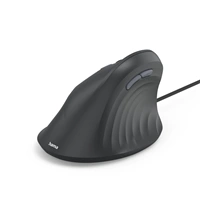 Hama vertikálna ergonomická káblová myš ECM-500L, pre ľavákov, čierna