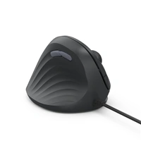 Hama vertikálna ergonomická káblová myš ECM-500L, pre ľavákov, čierna