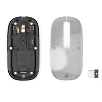 Hama bezdrôtová Mult Device myš WM-600, plochá, tichá, transparentná