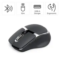 Hama bezdrôtová Multi Device myš WM-800, nabíjacia, tichá, šedá