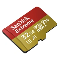 SanDisk Extreme micro SDHC 32 GB 100 MB/s A1 Class 10 UHS-I V30, adapter,akčné kamery 