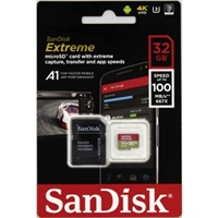 SanDisk Extreme micro SDHC 32 GB 100 MB/s A1 Class 10 UHS-I V30, adapter 