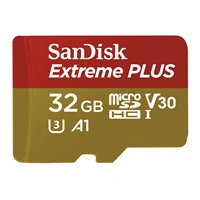 SanDisk Extreme Plus micro SDHC 32 GB 100 MB/s A1 Class 10 UHS-I V30, adapter 