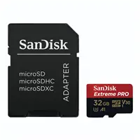 SanDisk Extreme Pro microSDHC 32 GB 100 MB/s A1 Class 10 UHS-I V30, adaptér 