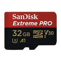 SanDisk Extreme Pro microSDHC 32 GB 100 MB/s A1 Class 10 UHS-I V30, adaptér 