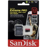 SanDisk Extreme Pro microSDHC 32 GB 100 MB/s A1 Class 10 UHS-I V30, adaptér 