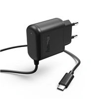 Hama sieťová nabíjačka s káblom, USB typ C (USB-C), 3 A, škatuľka Prime