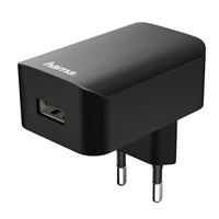 Hama sieťová USB nabíjačka, 5 V/1 A, čierna (rozbalený)