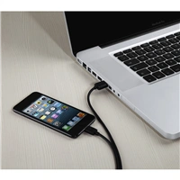 Hama micro USB kbel, 3 m, ierny