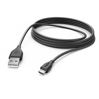 Hama micro USB kbel, 3 m, ierny