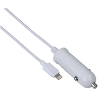 Hama nabíjačka do vozidla s káblom, Apple Lightning, MFI, 1 A, biela