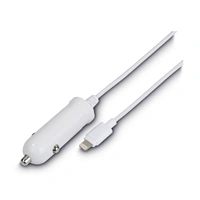 Hama nabjaka do vozidla s kblom, Apple Lightning, MFI, 1 A, biela