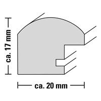 Hama rámček plastový SOFIA, strieborná, 13x18 cm