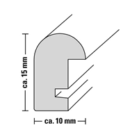 Hama rámček drevený PHOENIX, čierny, 13x18 cm