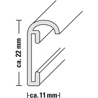 Hama rámček hliníkový DETROIT, strieborná, 21x29,7 cm (formát A4)