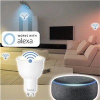 Hama SMART WiFi LED iarovka, GU10, 4,5 W, biela, stmievaten