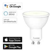 Hama SMART WiFi LED iarovka, GU10, 4,5 W, biela, stmievaten