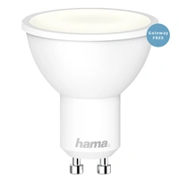Hama SMART WiFi LED iarovka, GU10, 4,5 W, biela, stmievaten