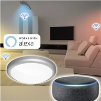 Hama SMART WiFi stropn svetlo, okrhle, priemer 30 cm, kovov rm
