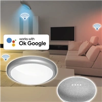 Hama SMART WiFi stropn svetlo, okrhle, priemer 30 cm, kovov rm