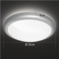 Hama SMART WiFi stropné svetlo, okrúhle, priemer 30 cm, kovový rám