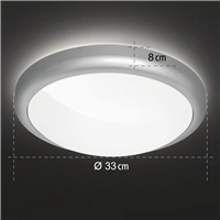 Hama SMART WiFi stropn svetlo, okrhle, priemer 30 cm, kovov rm