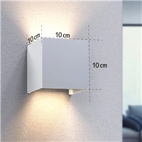 Hama SMART WiFi nástenné svetlo, štvorcové, 10 cm, IP44, vonkajšie/vnútorné použitie, biele