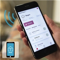 Hama SMART WiFi nástenné svetlo, štvorcové, 10 cm, IP44, vonkajšie/vnútorné použitie, biele