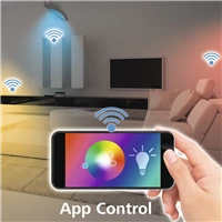 Hama SMART WiFi LED iarovka, E27, 10 W, RGBW, stmievaten