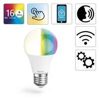 Hama SMART WiFi LED iarovka, E27, 10 W, RGBW, stmievaten