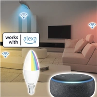 Hama SMART WiFi LED žiarovka, E14, 5,5 W, RGBW, stmievateľná