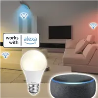 Hama SMART WiFi LED žiarovka, E27, 10 W, biela, stmievateľná