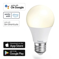 Hama SMART WiFi LED žiarovka, E27, 10 W, biela, stmievateľná