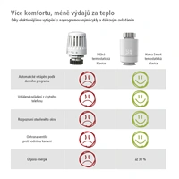 Hama SMART termostatická hlavica pre reguláciu vykurovania, doplnok do systému