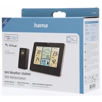 Hama SMART WiFi meteostanica, bezdrôtový senzor, mobilná appka, sieťový zdroj