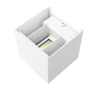 Hama SMART WiFi nástenné svetlo, štvorcové, 10 cm, IP44, vonkajšie/vnútorné použitie, biele
