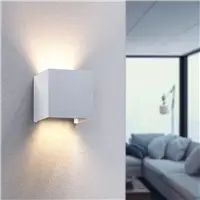 Hama SMART WiFi nástenné svetlo, štvorcové, 10 cm, IP44, vonkajšie/vnútorné použitie, biele