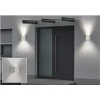 Hama SMART WiFi nástenné svetlo, štvorcové, 10 cm, IP44, vonkajšie/vnútorné použitie, biele