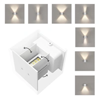 Hama SMART WiFi nástenné svetlo, štvorcové, 10 cm, IP44, vonkajšie/vnútorné použitie, biele