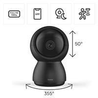 Hama Smart domáca IP kamera, WiFi, otáčanie/naklápanie, nočné videnie