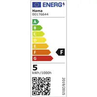 Hama SMART WiFi LED žiarovka, Matter, E27, G95 Filament, guľa, RGBW, stmievateľná, appka